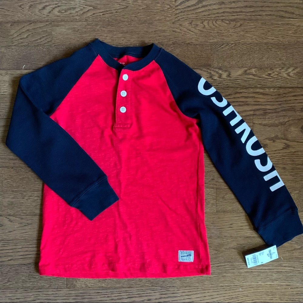 Long sleeve henley tee